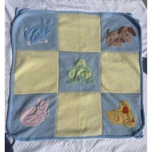 North American Bear Co Momma & Babies Crib Baby Blanket 2002  Pastels  Animals